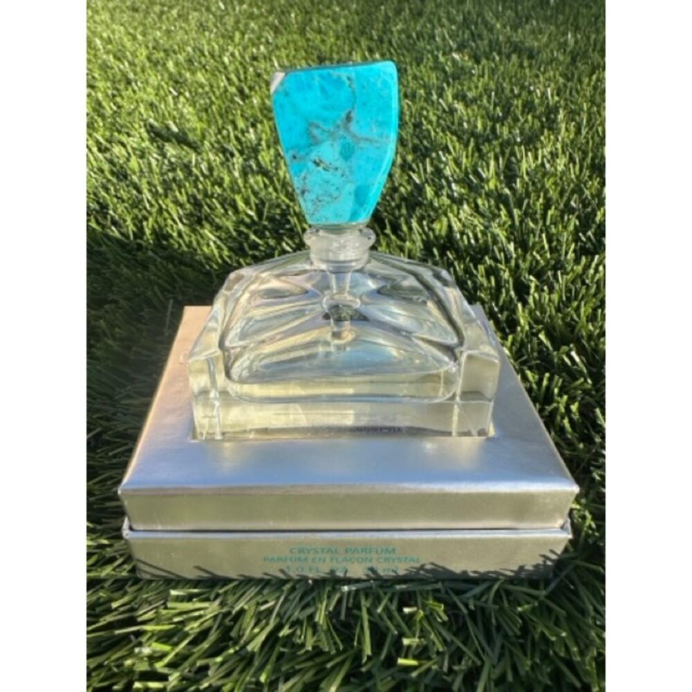 * PURE TURQUOISE by RALPH LAUREN * PURE PARFUM 1 oz~30 ml CRYSTAL bottle RARE